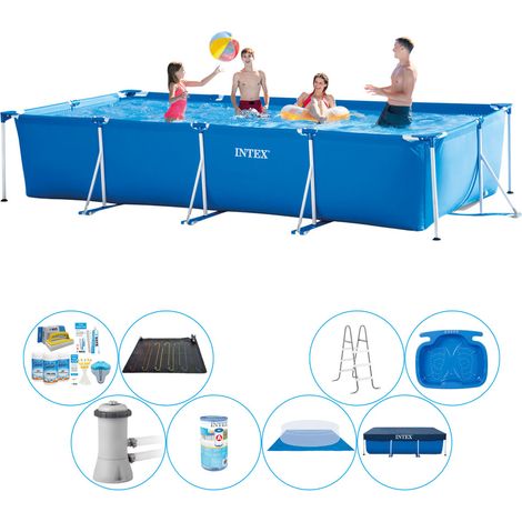 Intex Piscine Tubulaire Rectangulaire - 450x220x84 cm - 8-pièces S20068 (1/5)