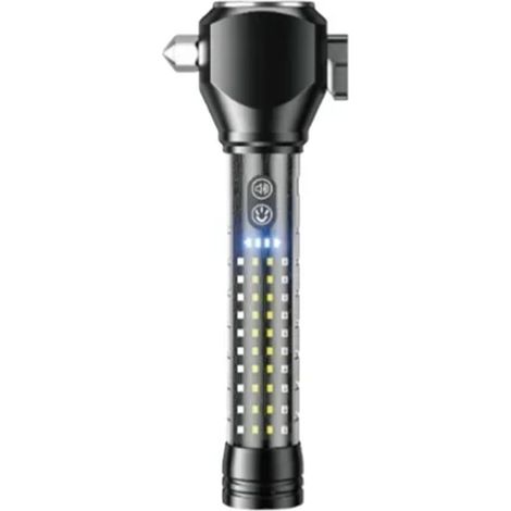 Andowl - Torcia Elettrica Multiutensile A Led Potente Ricaricabile Portatile In Alluminio Q-d778 - (1/2)