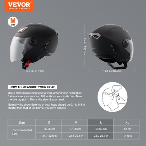 Casque de moto 3/4 face, casque Smart Street ABS haute densité, avec communications Bluetooth et lentille interchangeable, casque d… (1/5)