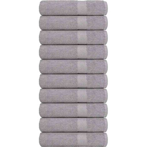 Serviettes FROGN, lot de 10, grises, 50x100 cm, 360 g/m²