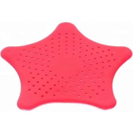Passoires de salle de bain en silicone - Passoires de cuisine - Passoires d'évier rouges (lot de 2) - Passoire d'évier - Tapis d'évier - Passoire de douche rouge (lot de 2) (1/4)