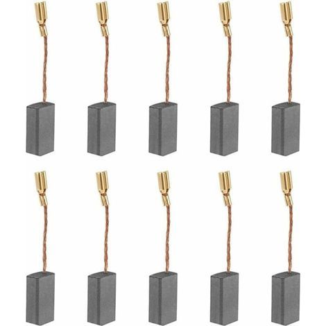 10 Stück Kohlebürsten, universelle Kohlebürsten für Elektromotoren der Typen S1M-FF03-100A/6-100 A86C -16 8 5 46 mm (1/5)