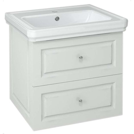 Sapho Violeta - Mobile lavabo 535x520x425 mm, 2 cassetti, bianco VI060-3131