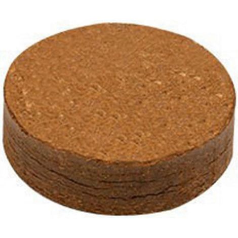 Dalles de fibre de coco compressée de qualité supérieure (4,5 x 1,5 cm), 100 % biologique, à faible conductivité électrique et pH équilibré, idéales pour les plantes et les herbes aromatiques du jardi (1/5)