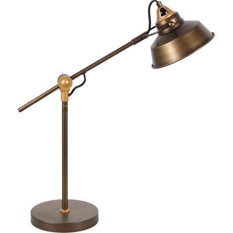 Lámpara de mesa - bronce - Nove - plástico metal - Ø 18cm - E27 (1/4)