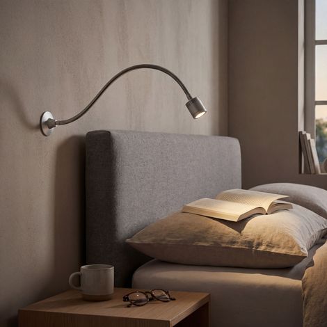 Luz De Lectura Wall Led 2,2W 3000K Aluminio Anodizado 146Lm