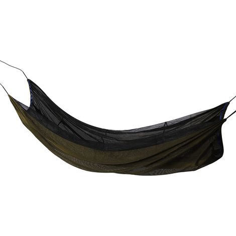 Hamac de camping individuel portable anti-moustiques pour le camping, la randonnée et la survie - Vert foncé (1/5)