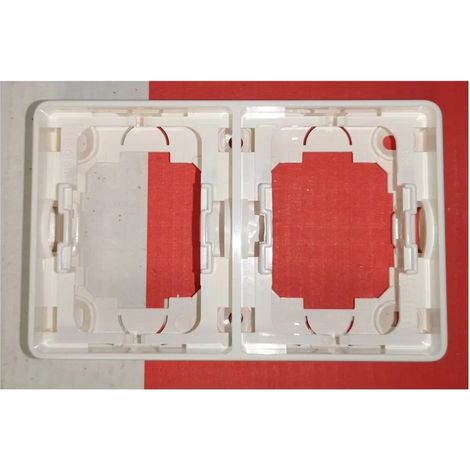 Legrand 083094 Galion Telaio a montaggio superficiale 2 montanti orizzontali - Bianco