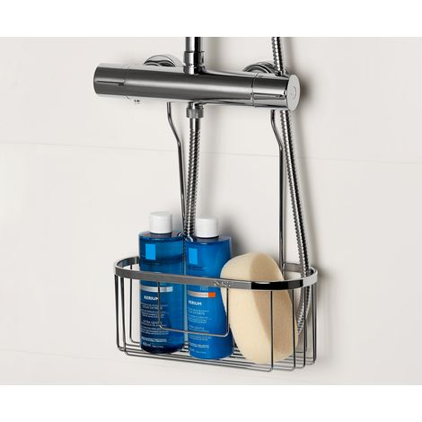 Jabonera Rejilla Baño Colgar Grifo Ovalada C08 AISI 304 Cromo (1/3)