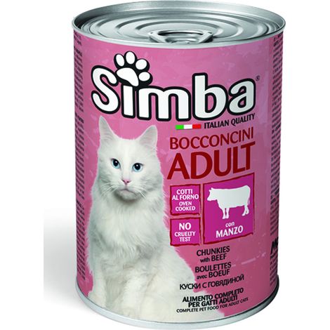 BOCCONCINI PER GATTI 'SIMBA' manzo - gr 415- 24 pezzi  - MONGE