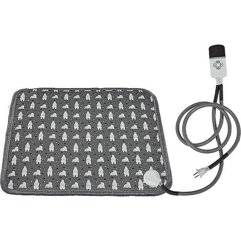 Coussin chauffant électrique réglable pour chien, imperméable, avec minuterie, couverture chauffante pour animaux de compagnie (1/5)