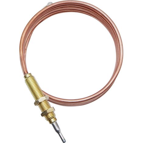 Thermocouple à gaz universel, longueur pour une utilisation sur les barbecues ou les foyers, chauffe-eau à gaz, écrou d'extrémité M8 x 1 et pointe de tête, 150 cm, facile à utiliser (1/5)