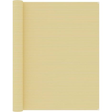 Tapis de tente Terrasse Salon Cuisine - Tapis de jardin 250x450 cm Beige BV580641 - BonneVie (1/4)