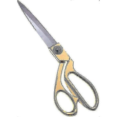 Große Schere zum Schneiden von Bändern, ein strapazierfähiges, zeremonielles Accessoire aus Stoff. (1/5)