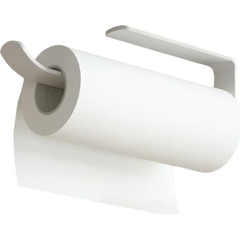Soporte Para Rollos De Papel - Aluminio - Sin Perforación - Para Cocina Baño Armario - 30 X 7 X 3 Cm - 1 Unidad (1/5)