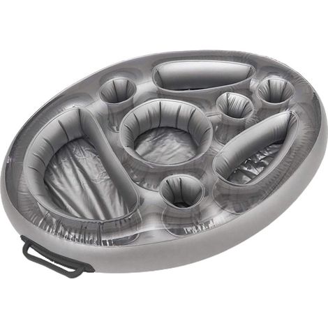 Lot portable de porte-gobelets gonflables pour piscine, plateau de boissons multi-trous, réfrigérateur de fête d'été. (1/5)