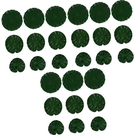 27pièces Lotus Artificielles Pour Décoration De Bassin Accessoire Flottant Pour Étangs Et Aquariums (1/5)