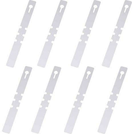 100 Pièces Étiquettes de Plantes en Plastique, Étiquettes d'arbres en Plastique, s'enroulent Autour d'étiquettes Suspendues pour Plantes, Étiquettes de Jardin Étanches (Blanc, 2x20cm) (1/5)