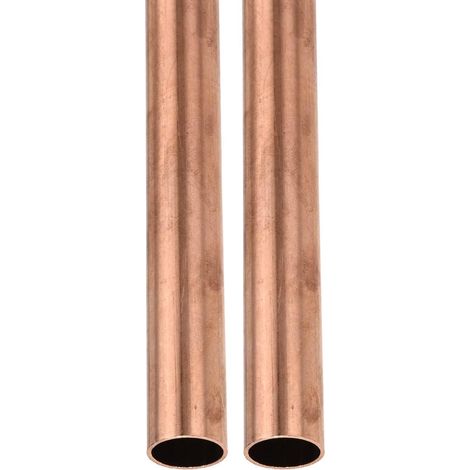 18mm x 1mm x 200mm(ODxParoi TxL) Cuivre Tube - 2Paquet - Bonne pour Machines Équipement Bricolage Décoratif Cadre - Rond Métal Tube (1/5)