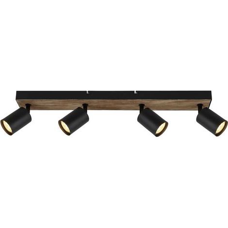 [GEBRAUCHT] B-Ware Jello Wandleuchte Lampe Wandlampe Wood schwarz holz vierflammig Beleuchtung (1/2)