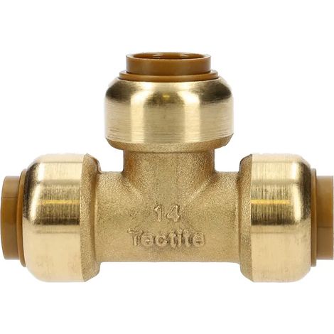 Aalberts Ips TECTITE Classic Té Reducido Triple Hembra Cobre