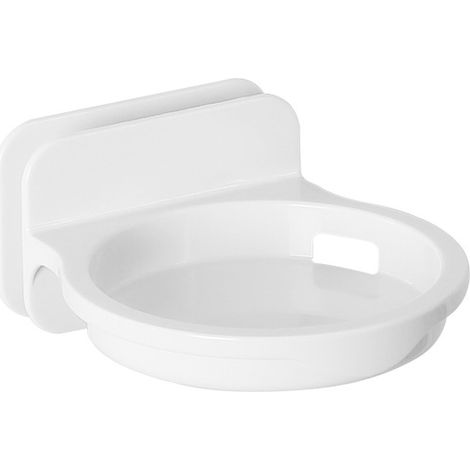 Support de caméra blanc, diamètre 10,5 cm, adapté aux caméras de surveillance domestique et au rangement mural pour salle de bain. (1/5)