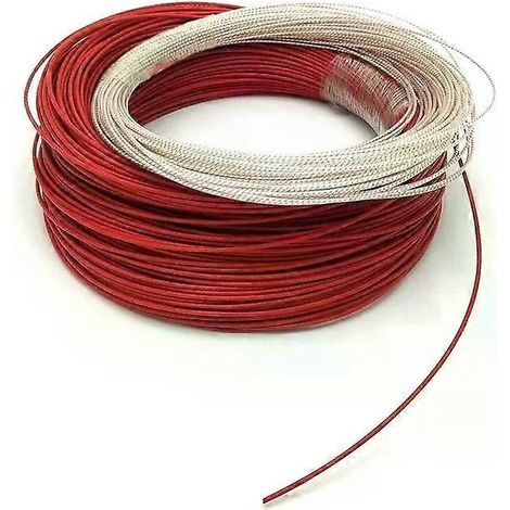 03-40 Ohm/m, 5-10 Meter Länge, MINCO HEAT 12-48 V Fluorpolymer-Heizdraht für DIY-Heizmatten, Autositzheizung usw.