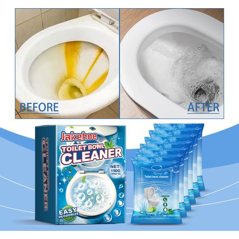 WC-Reinigungspulver für den Hausgebrauch – Entfernt Flecken, Urinflecken und Gerüche – Schaumreinigungspulver – 150 g (25 x 6) -- DTEKGAZ (1/5)