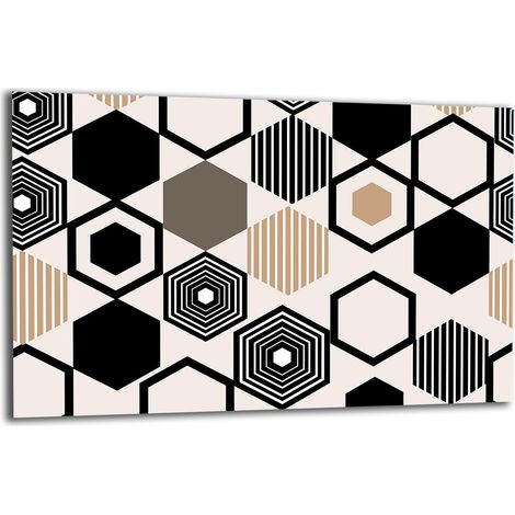 PLAQUE DE PROTECTION EN VERRE POUR CUISINIÈRE 80x52 MOSAÏQUE (1/5)