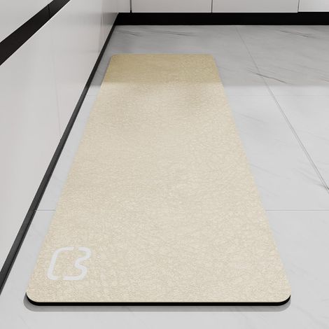 Tapis de Bain Antidérapant Absorbant Diatomite Tapis Salle de Bain Microfibre Baignoire Douche Doux Séchage Rapide (1/5)