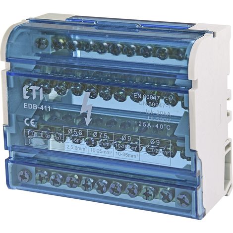 Bloc de distribution 125A (4x11 bornes) EDB-411