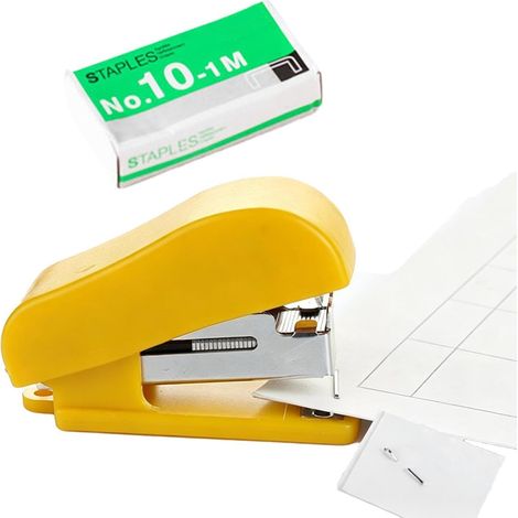 Agrafeuse Mignonne - Fourniture Scolaire Portable,Petite Agrapilleuse Mignonne avec Agrafes Pour Reliure de Documents en Classe, Travaux Scolaires, Tâches Ménagères, Usage au Bureau et à (1/5)