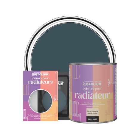 Peinture pour Radiateur, Finition Brillante - Bleu du Soir (1/3)