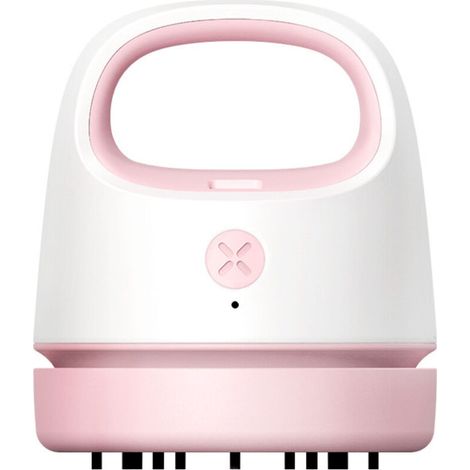 Pinkfarbener Mini-Tischstaubsauger, USB-Ladefunktion, tragbar, kabellos (1/5)