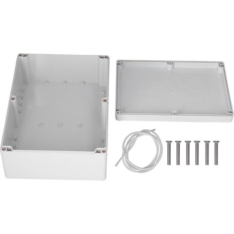 Power Junction Box ABS Plastic Waterproof Corrosion Resistant 263x185x95mm Electrical Project Case