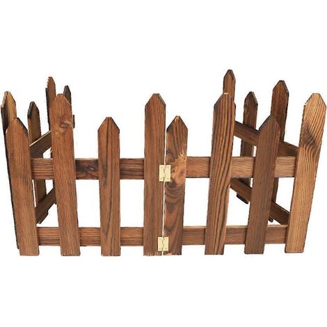120 cm großer Mini-Holzzaun als Dekoration für Puppenhäuser, Bastelarbeiten, DIY-Projekte und als Wohnaccessoire.