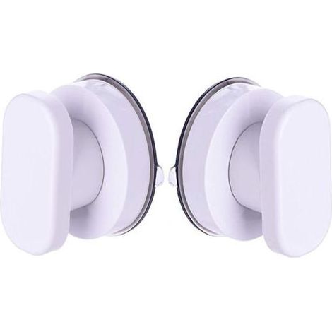 2Pcs Ventouse Forte Tirer Poignées, Sucker Main Courante,Boutons de Placard Poignée de Porte de Placard de Tiroir Poignées en Verre de Poignée d'adsorbant-Fei Yu (1/4)