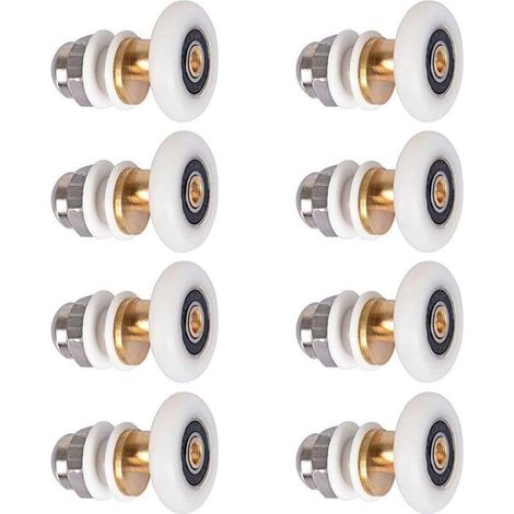 Stück 25-mm-Duschrollen, Duschkabinentürrollenlager - Crezuo