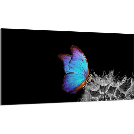 Placa protectora de vidrio para estufa 90x52 Mariposa (1/5)