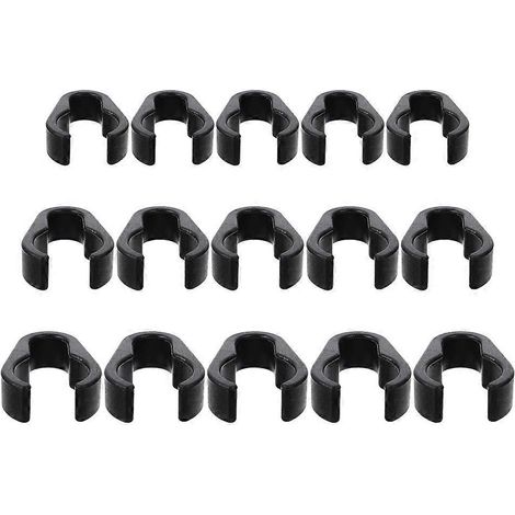 Lot de 15 pinces universelles pour câbles de microphone, accessoires pour microphone-4X2.9CM-Black (1/4)