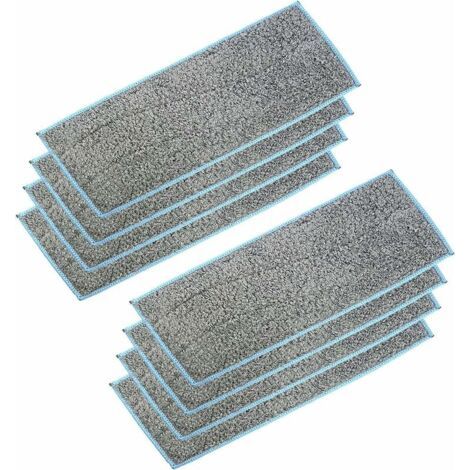 Ahlsen Pack De 8 Tampons De Vadrouille Humides Lavables Et Réutilisables Pour M6 Robot Mop 270106mm (1/5)
