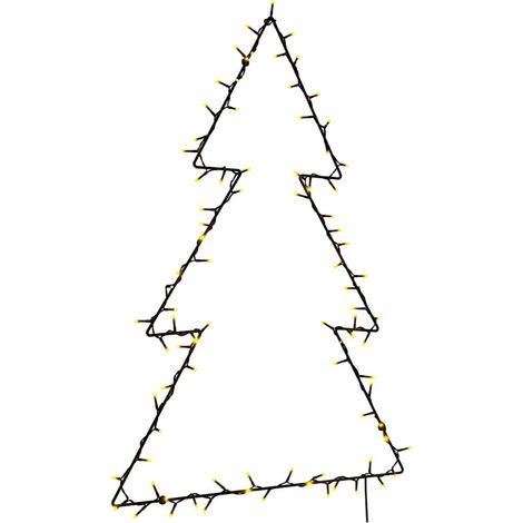 Weihnachtsbeleuchtung Weihnachtsbaum-Silhouette 115 LEDs vidaXL (1/5)
