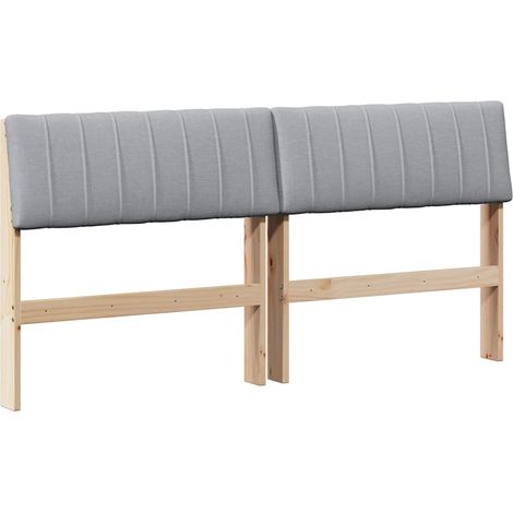 Maison Exclusive - Cabecero tapizado Gris Claro 160 cm Madera de