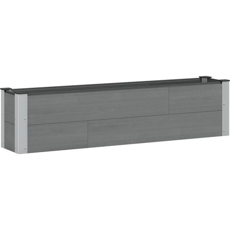 vidaXL Garden Raised Bed Grey 150 x 30 x 36 cm