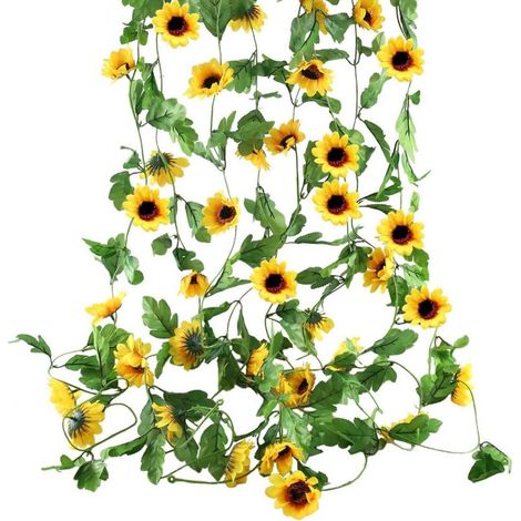 Guirlande de tournesols artificiels (4 pièces, 2,5 m)-Online Store (1/5)