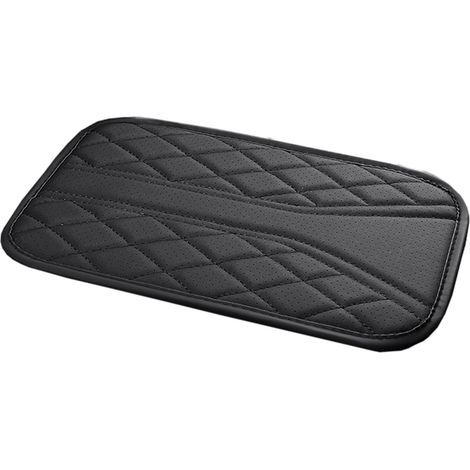 Armlehnenmatte, Mittelkonsolenabdeckung, Ellbogenstützkissen, verbessert den Fahrkomfort, inklusive Aufbewahrungstasche, für alle Jahreszeiten geeignet - schwarz.