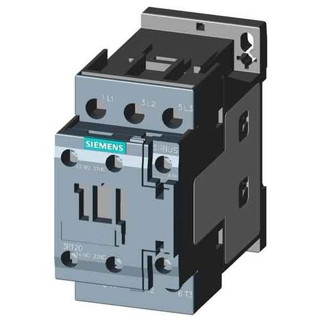 Siemens Contattore, AC-3e, 25 A/11 kW/400V, 3 poli, AC 230V/50Hz, 2NA+2NC, Collegamento a vite, 3RT20261AP04