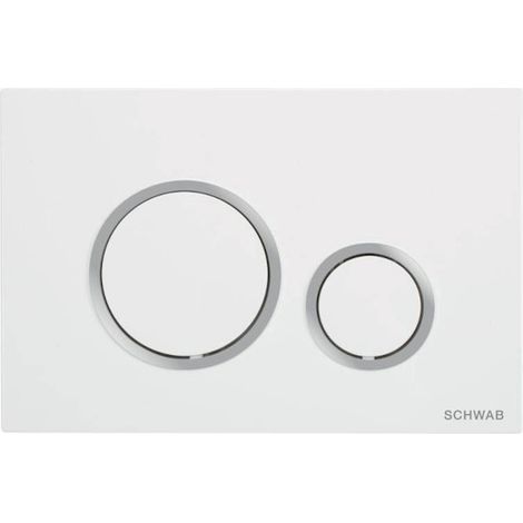 Placca Schwab Vela Bianco/Cromo - P47-0201-0250 (1/2)