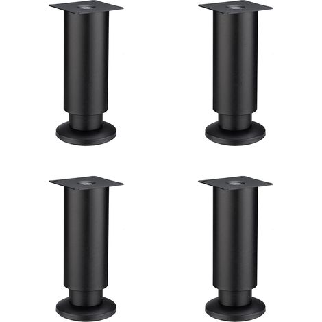 Patas ajustables de acero inoxidable para muebles – soportes de repuesto – sofá/mesa/silla – metal