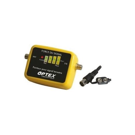 Imline – Mesureur de signal TNT VHF/UHF/FM pour caravane et camping-car – Testeur de puissance d'antenne – Alimentation 9V incluse